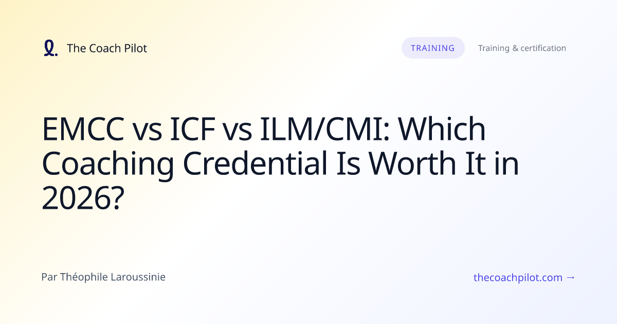 Coach comparing different professional accreditation options