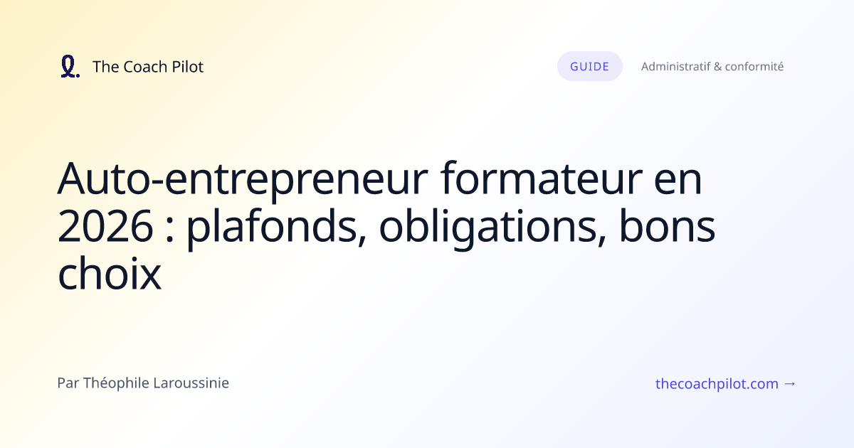 Formatrice auto-entrepreneure animant une session en distanciel