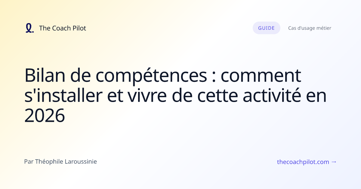 Praticien conduisant un bilan de compétences