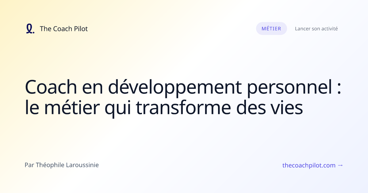 Coach en développement personnel en séance avec un client