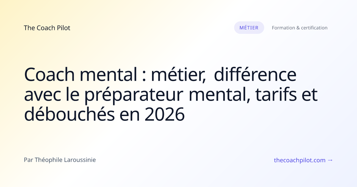 Coach mental en séance de préparation mentale avec un sportif