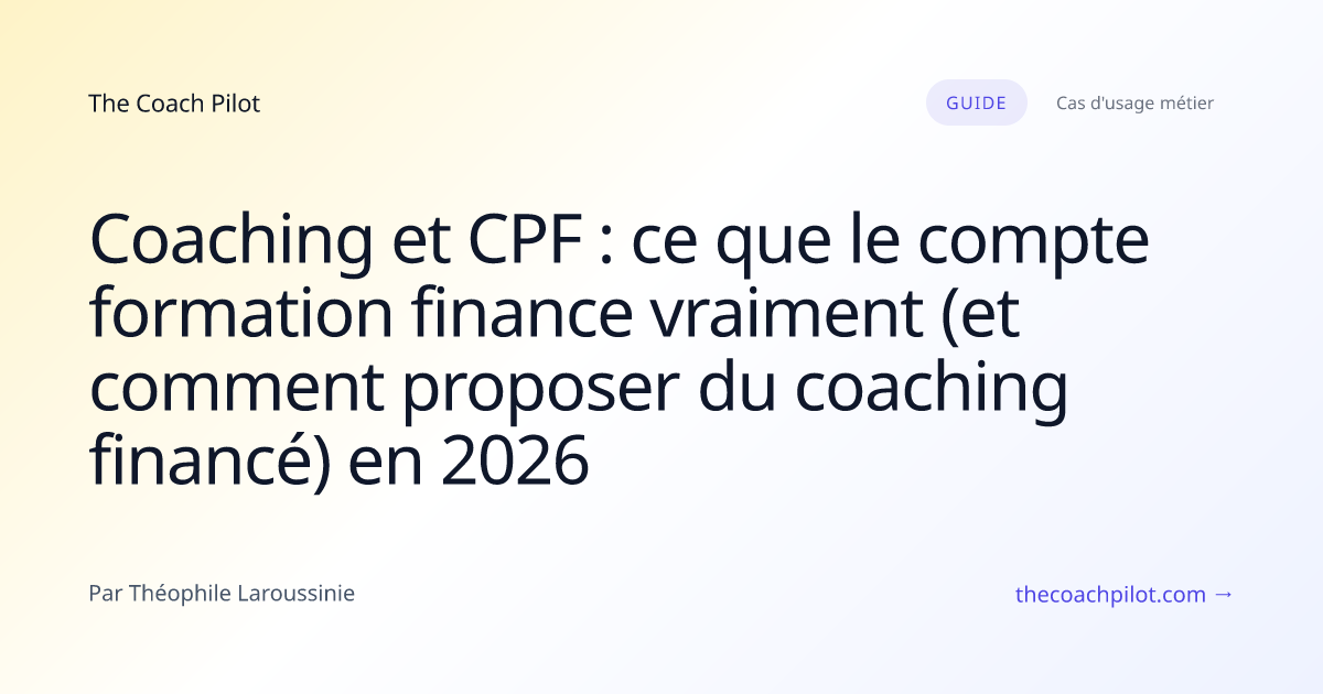 Coach expliquant les options de financement à un client