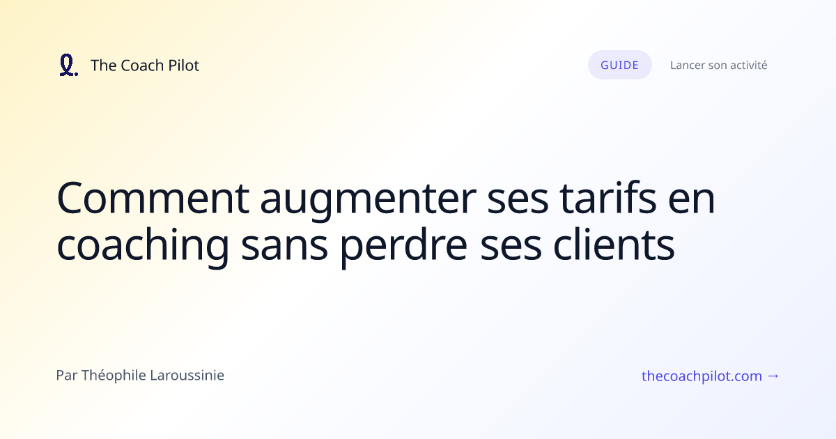 Coach discutant de tarifs avec son client