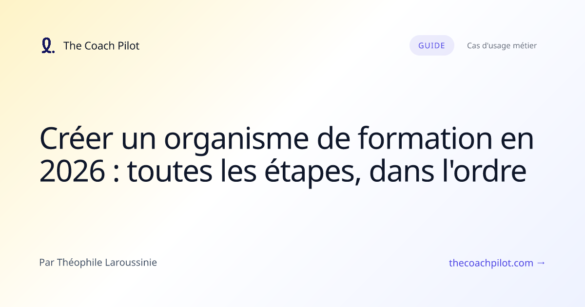 Fondatrice d'organisme de formation préparant son dossier de déclaration d'activité
