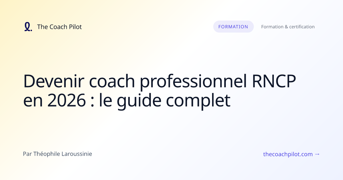 Coach professionnel en séance avec un client en 2026