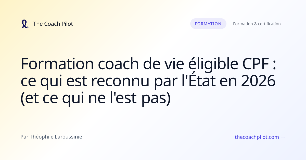 Future coach de vie en formation, séance de pratique supervisée