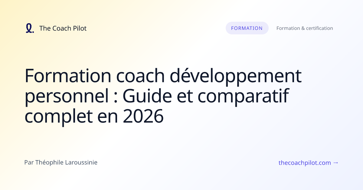 Formation de coach en développement personnel : séance de pratique supervisée
