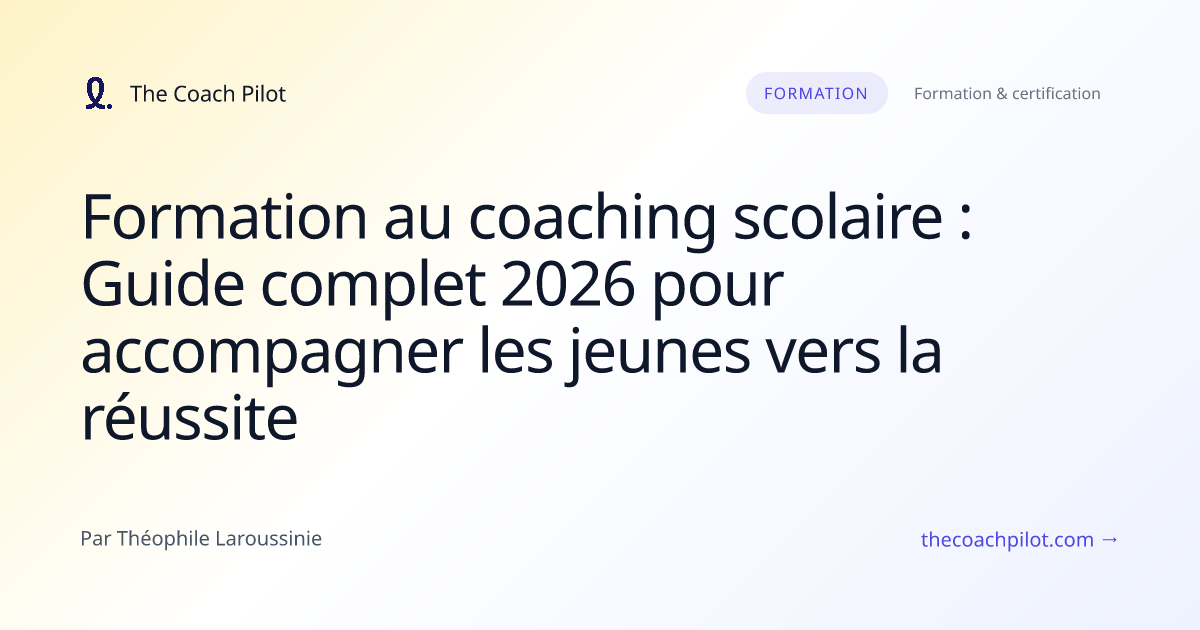 Coach scolaire accompagnant un adolescent dans son orientation