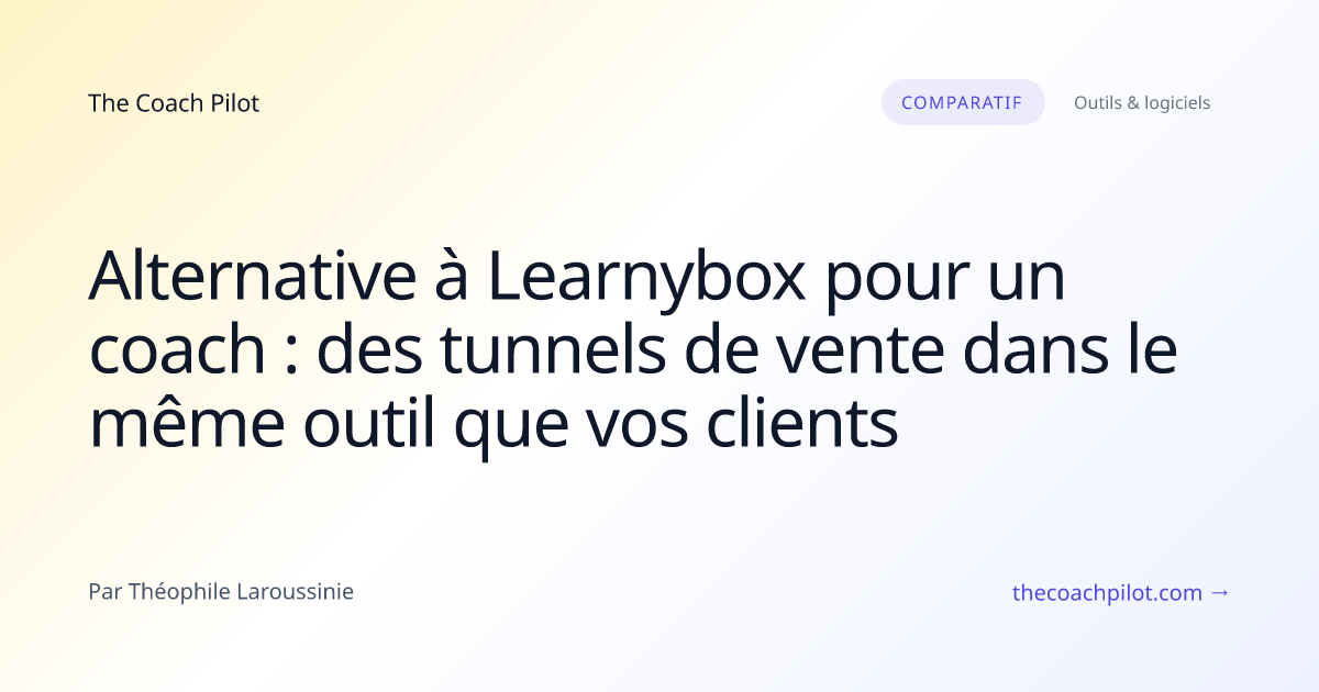 Comparaison entre une plateforme de tunnels et un CRM de coach avec tunnels intégrés