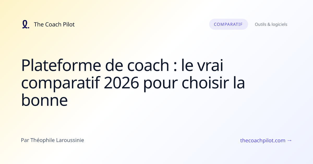 Coach indépendant utilisant un logiciel métier sur son ordinateur
