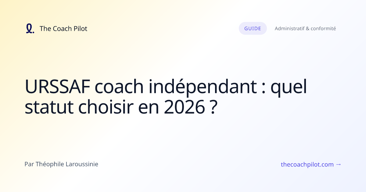 Coach indépendant en train de gérer son administratif